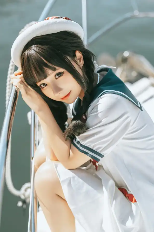 4k制服壁纸 - 女孩 - 帆船 - 日系「哲风壁纸」