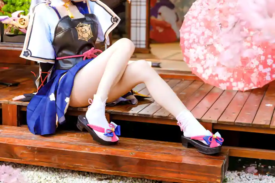 4k原神壁纸 - 和服 - 樱花 - 美女「哲风壁纸」