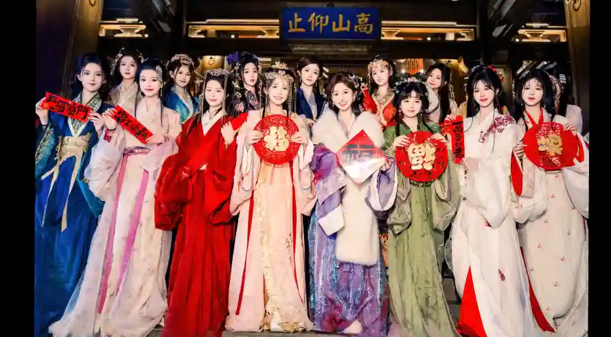3k仕女壁纸-中式建筑和古装-传统服饰壁纸分享「哲风壁纸」
