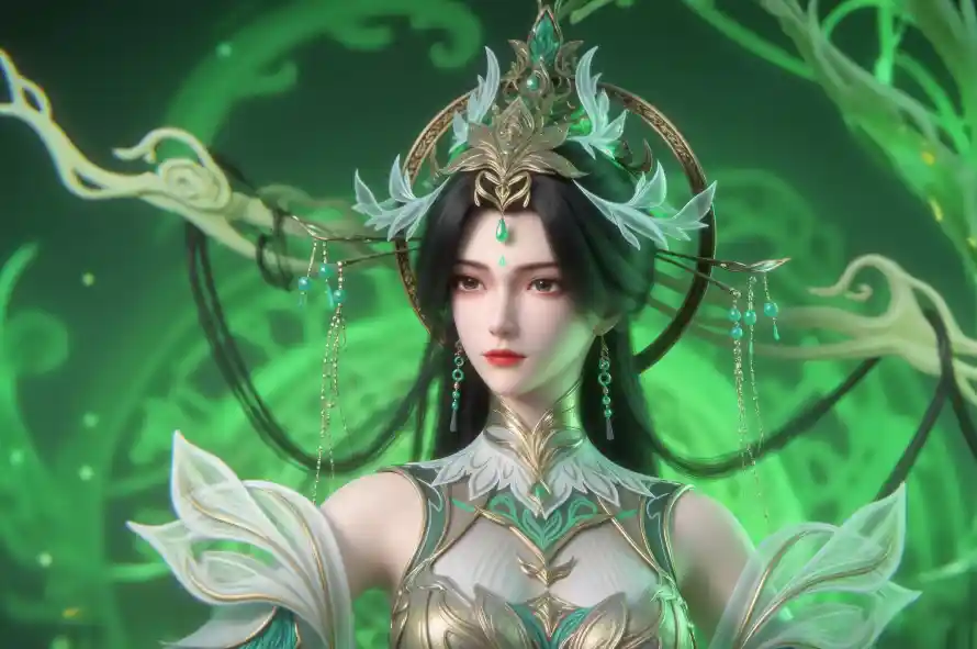 4k柳神壁纸 - 美女 - 仙侠风格 - 华丽头饰「哲风壁纸」