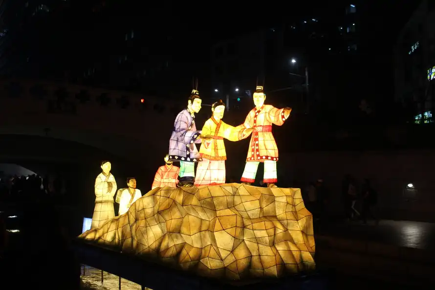 3k夜晚壁纸-元宵节和夜景-人物花灯免费下载「哲风壁纸」