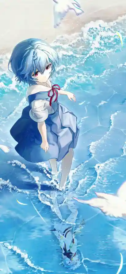 4k治愈壁纸 - 海浪 - 海边 - 海鸥「哲风壁纸」
