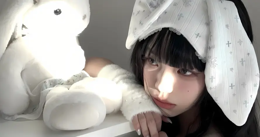 4k兔子壁纸 - 可爱 - 少女 - 居家「哲风壁纸」