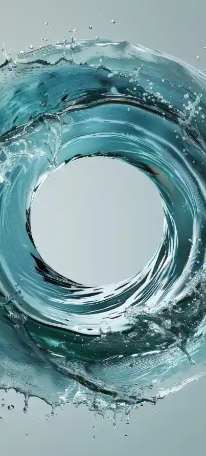 4k太极壁纸 - 水 - 水流 - 水环「哲风壁纸」