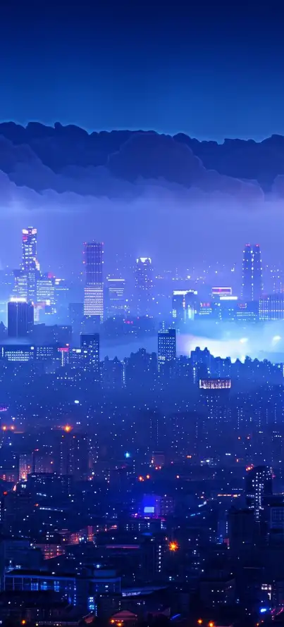 4k云雾壁纸 - 城市 - 夜晚 - 夜景「哲风壁纸」