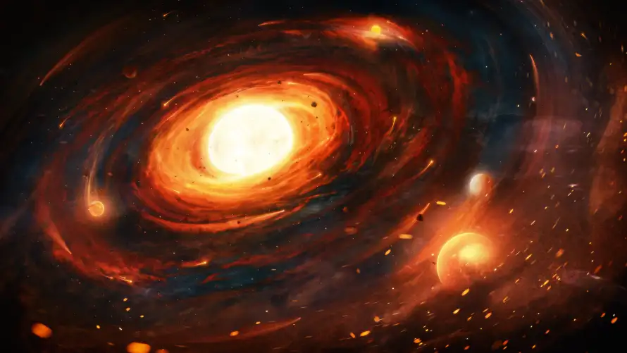 8k光晕壁纸-大爆炸 - 星系-热门的壁纸「哲风壁纸」