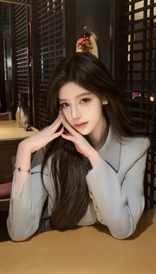 4k吧台壁纸 - 手链 - 托腮 - 美女「哲风壁纸」