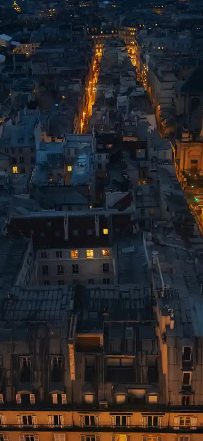 4k俯瞰壁纸 - 城市 - 夜景 - 建筑「哲风壁纸」