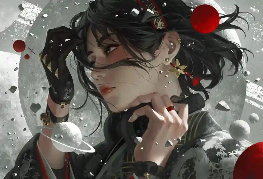 4k冷调壁纸 - 古风 - 戒指 - 汉服「哲风壁纸」