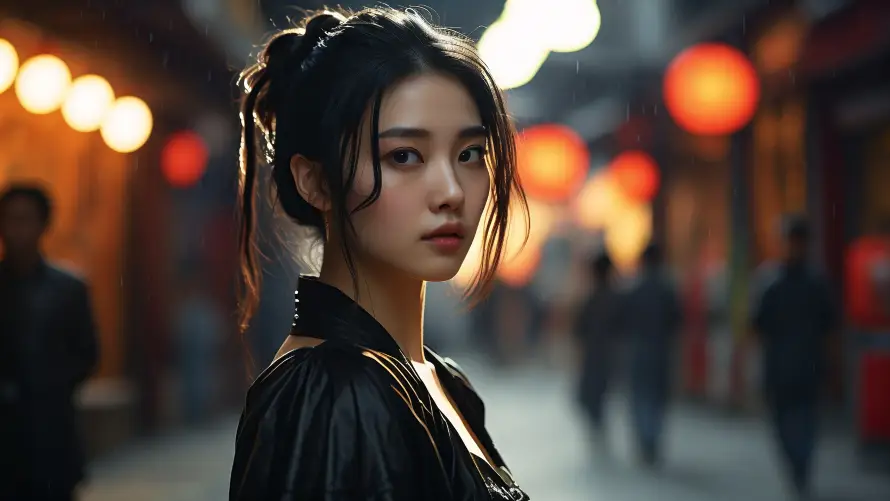 4k侠女壁纸 - 冷艳 - 发髻 - 古街「哲风壁纸」 4k侠女壁纸 - 冷艳 - 发髻 - 古街「哲风壁纸」