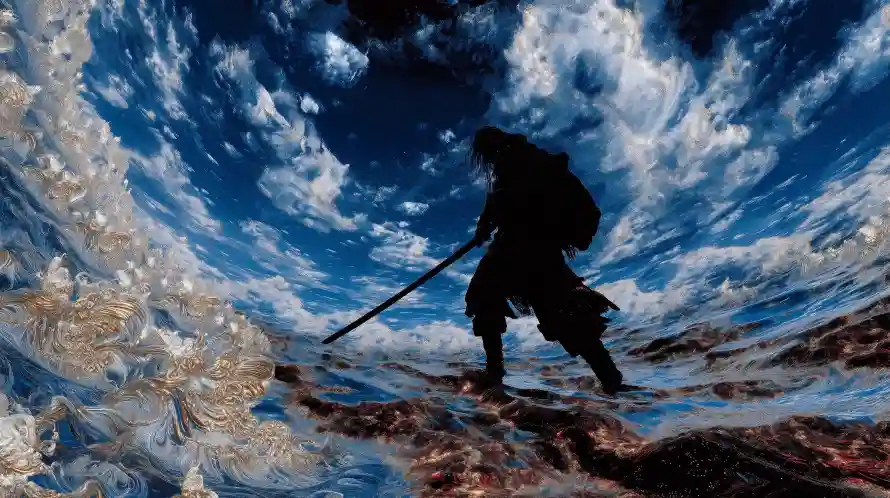 3k云朵壁纸-独行 - 武士-免费下载「哲风壁纸」