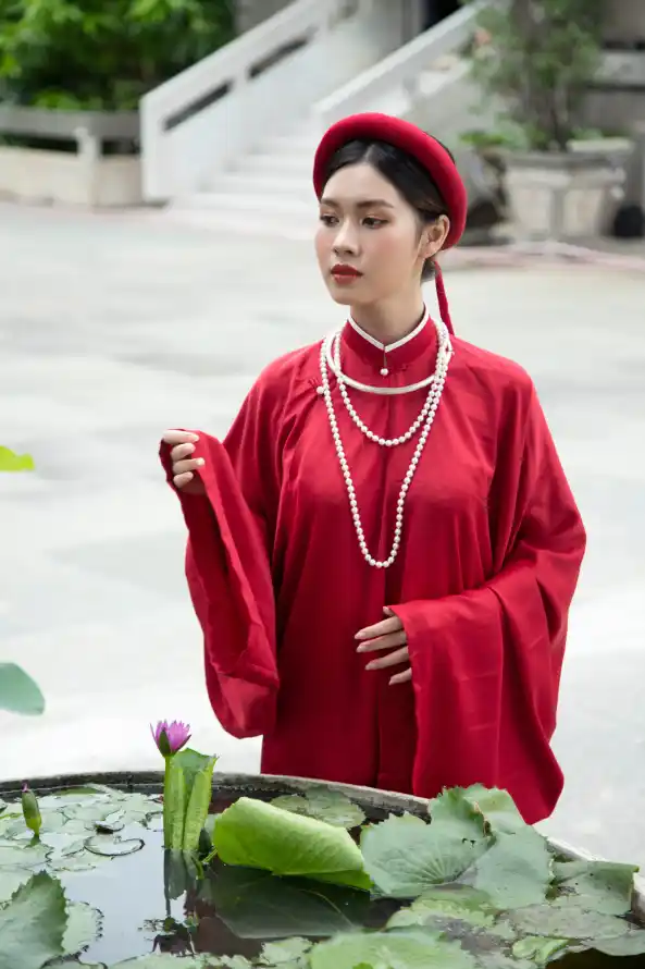 4k古风壁纸 - 审美 - 庭院 - 红衣「哲风壁纸」