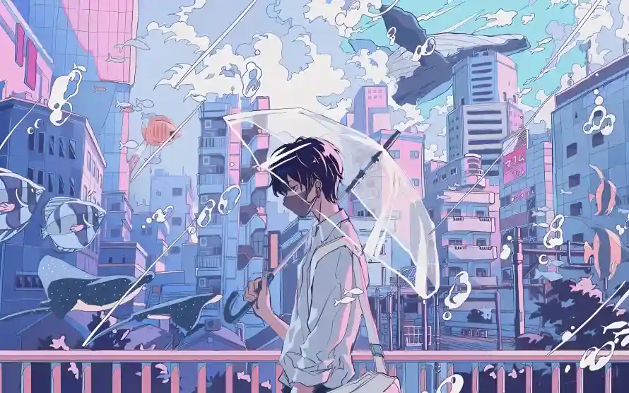 4k城市壁纸 - 天空 - 少年 - 插画「哲风壁纸」 4k城市壁纸 - 天空 - 少年 - 插画「哲风壁纸」