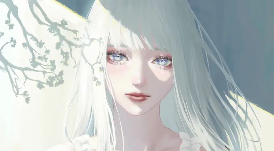 4k光影壁纸 - 少女 - 手绘 - 插画「哲风壁纸」