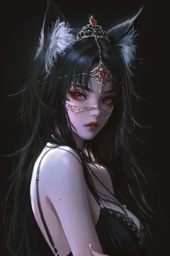 4k狐狸壁纸 - 狐耳 - 精灵 - 红瞳「哲风壁纸」