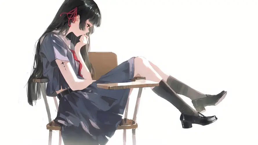 4k少女壁纸 - 手绘 - 校园 - 鸣潮「哲风壁纸」