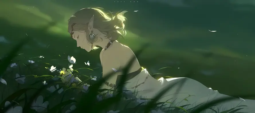 2k微光壁纸-二次元壁纸和森系-精灵少女热门的壁纸「哲风壁纸」