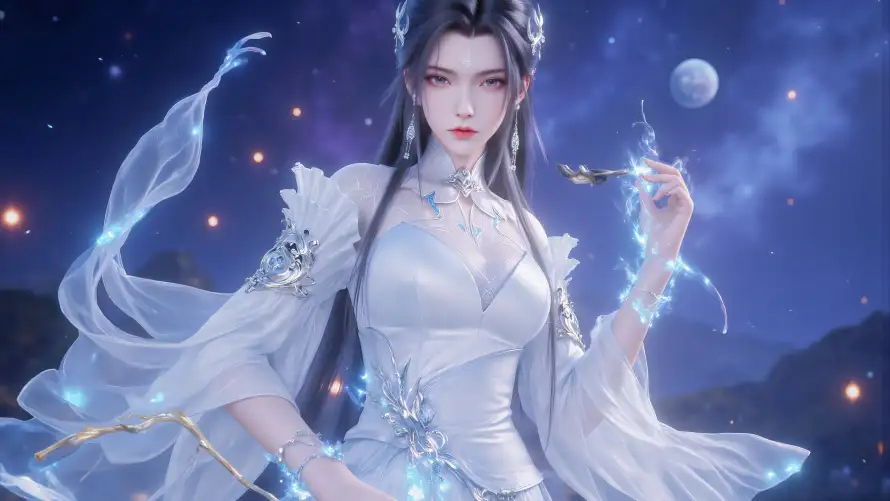 4k仙侠壁纸 - 冷艳 - 古风 - 星空「哲风壁纸」