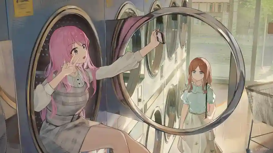 2k动画壁纸-洗衣房 - 少女-千早爱音壁纸分享「哲风壁纸」