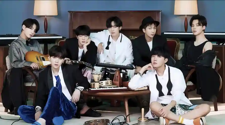 2k合影壁纸-BTS和明星-休闲写真免费下载「哲风壁纸」