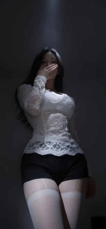 4k美女壁纸 - 逆光 - 长发 - 好身材「哲风壁纸」