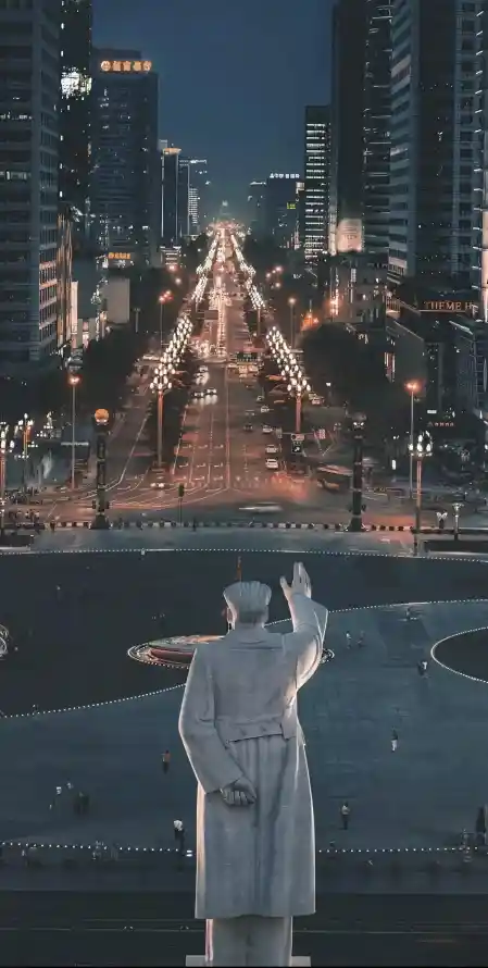 4k城市壁纸 - 夜景 - 广场 - 建筑「哲风壁纸」