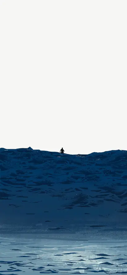 4k岸边壁纸 - 平静 - 湖水 - 独处「哲风壁纸」