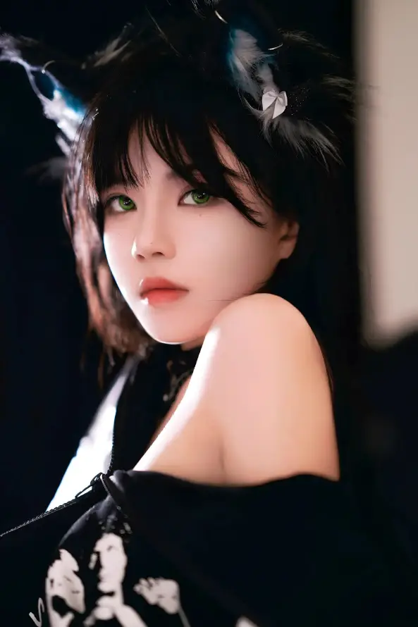4k御姐壁纸 - 性感 - 猫耳 - 绿瞳「哲风壁纸」