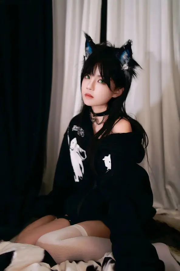 4k室内壁纸 - 御姐 - 猫耳 - 甜酷「哲风壁纸」