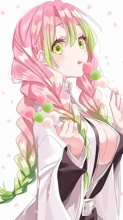 4k少女壁纸 - 粉发 - 绿发 - 二次元「哲风壁纸」