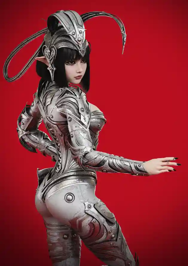 4k机甲壁纸 - 武士 - 短发 - 精灵「哲风壁纸」