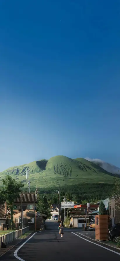 4k乡村壁纸 - 小镇 - 山丘 - 建筑「哲风壁纸」