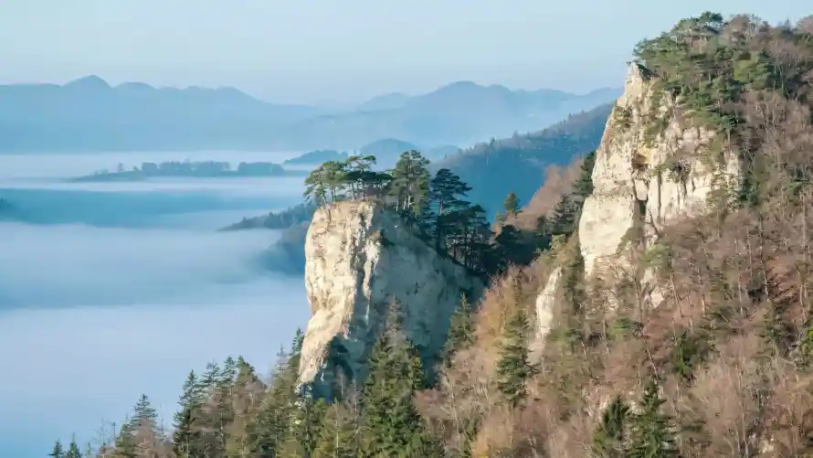 4k云海壁纸 - 山石 - 山脉 - 悬崖「哲风壁纸」