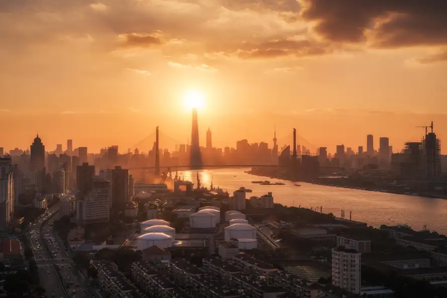 4k城市壁纸 - 壁纸 - 夕阳 - 建筑「哲风壁纸」