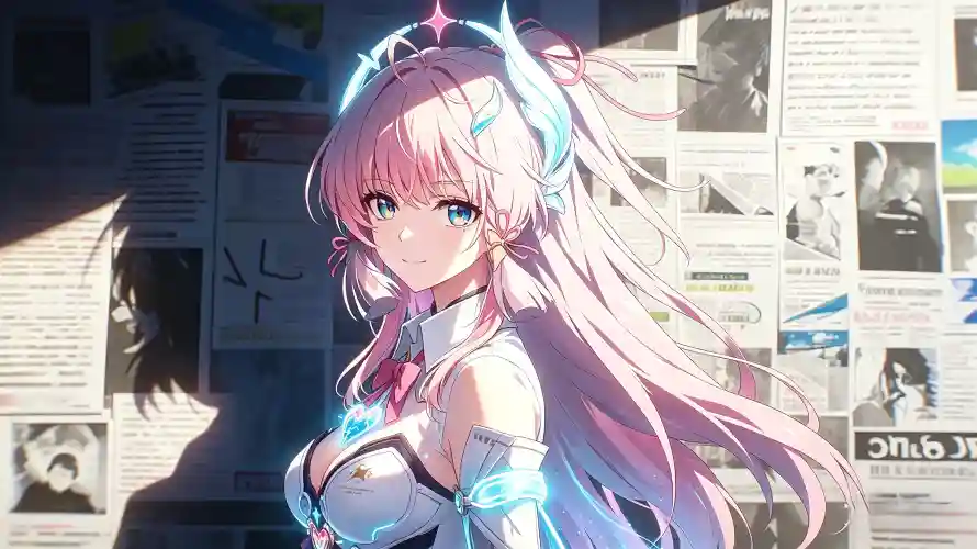 4k光效壁纸 - 少女 - 游戏 - 白装「哲风壁纸」