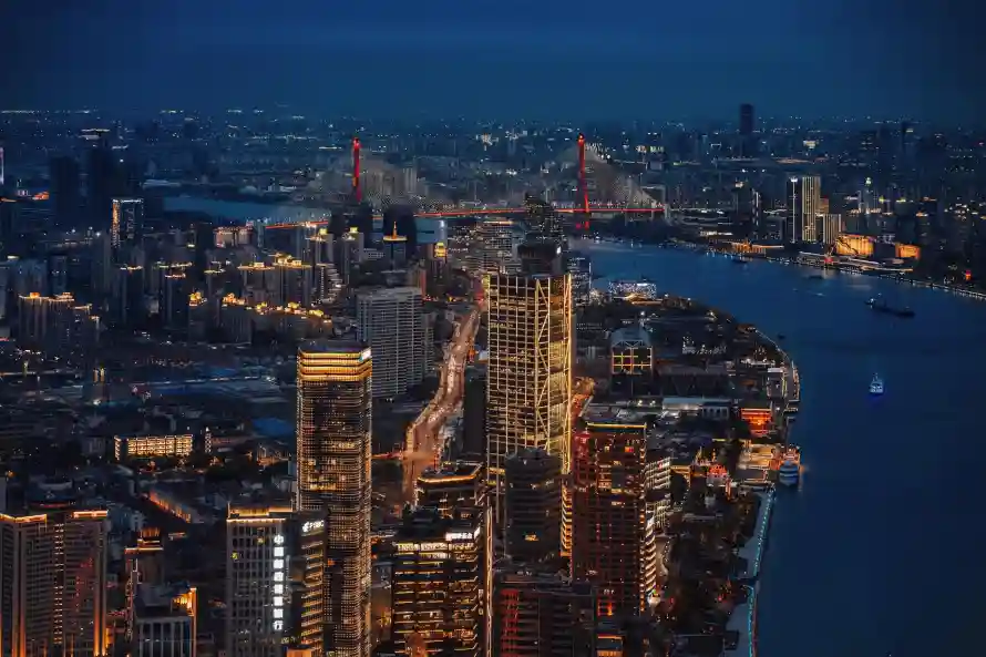 4k俯瞰壁纸 - 城市 - 壁纸 - 夜景「哲风壁纸」