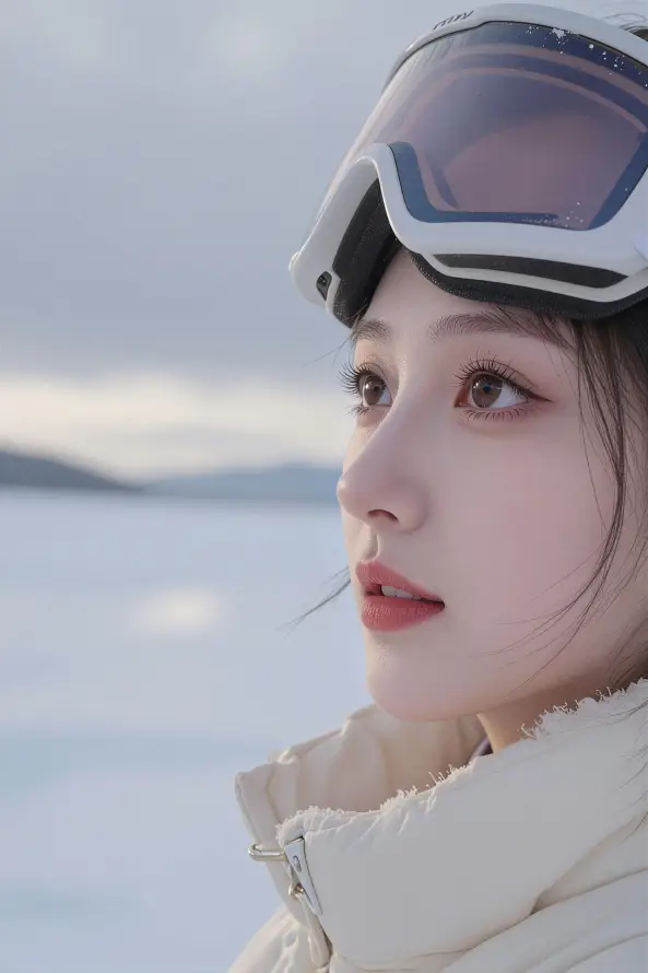 4k冬日壁纸 - 壁纸 - 女生 - 户外「哲风壁纸」