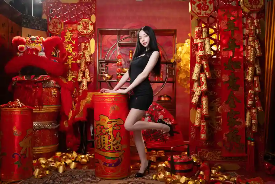 4k丝袜壁纸-金元宝 - 喜庆-包臀黑裙热门的壁纸「哲风壁纸」