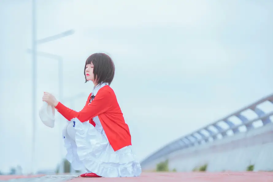 4k外景壁纸 - 少女 - 短发 - 加藤惠「哲风壁纸」