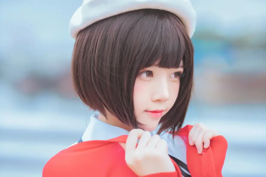 4k可爱壁纸 - 少女 - 短发 - 加藤惠「哲风壁纸」