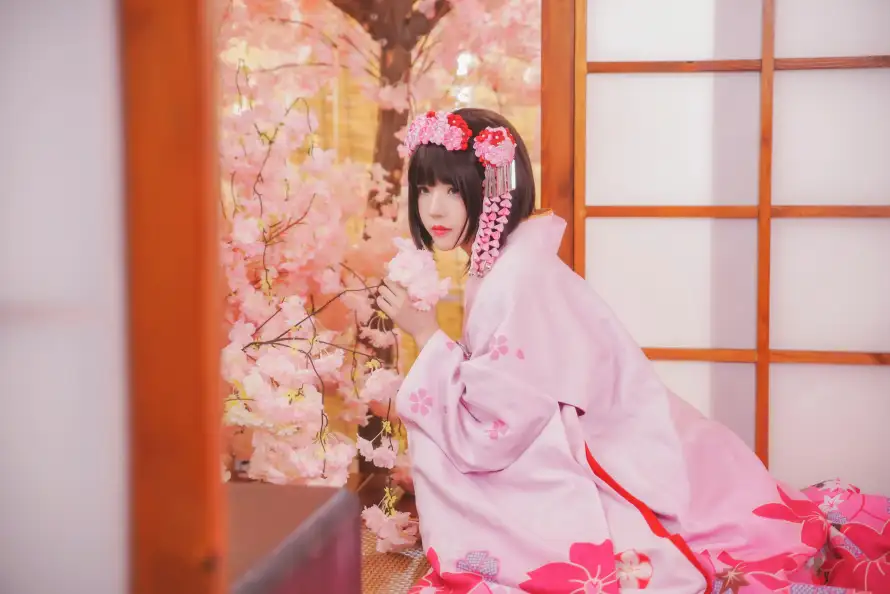 4k发饰壁纸 - 和服 - 少女 - 日式「哲风壁纸」