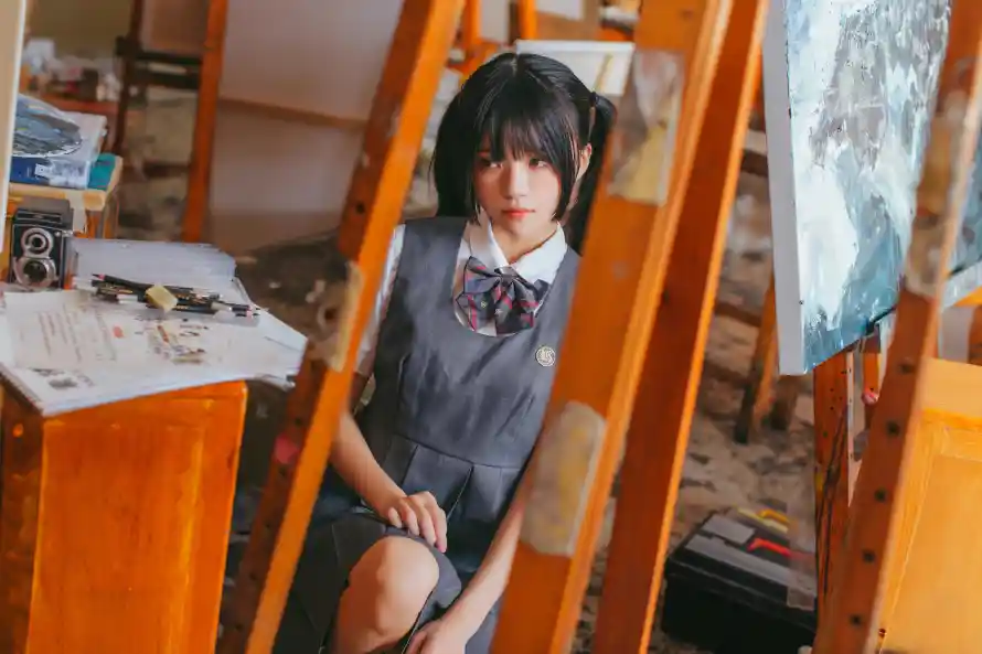 4kjk壁纸 - 写真 - 少女 - 校服「哲风壁纸」