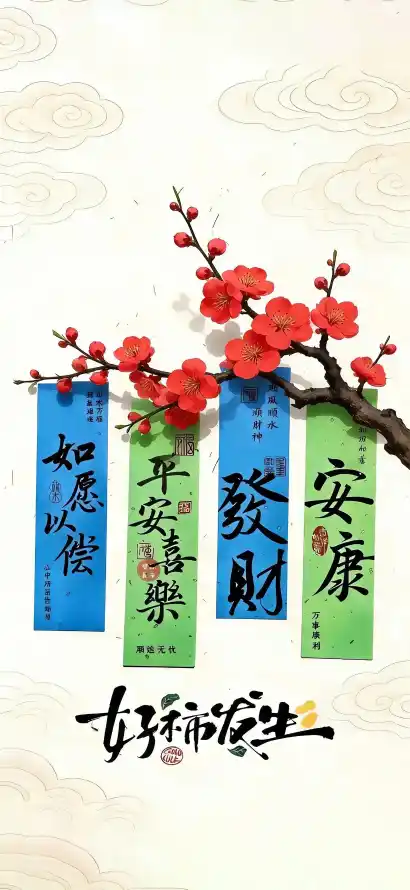4k书法壁纸 - 发财 - 国风 - 壁纸「哲风壁纸」