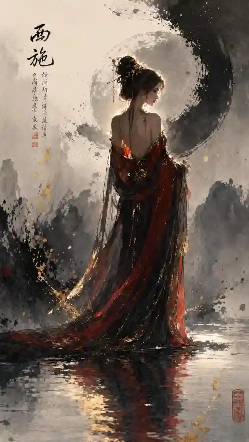 4k倒影壁纸 - 古风 - 国画 - 国风「哲风壁纸」