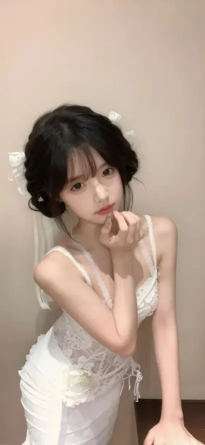 4k少女壁纸 - 洁白 - 清纯 - 红唇「哲风壁纸」