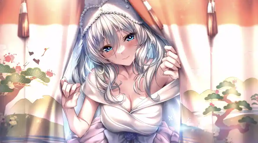4k和风壁纸 - 婚纱 - 少女 - 暖光「哲风壁纸」 4k和风壁纸 - 婚纱 - 少女 - 暖光「哲风壁纸」