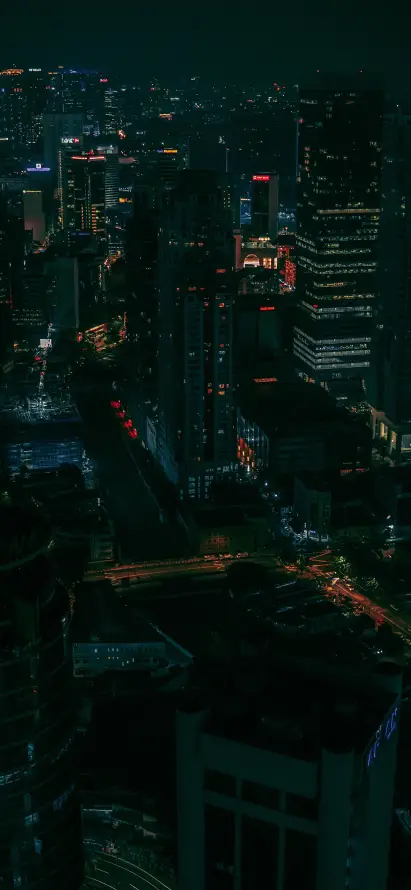 4k城市壁纸 - 夜晚 - 建筑 - 暗黑「哲风壁纸」