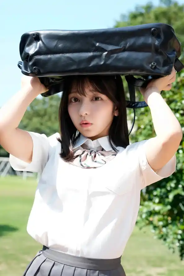 4k学生壁纸 - 少女 - 户外 - 日系「哲风壁纸」