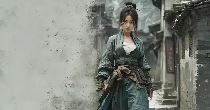 4k人像壁纸 - 侠女 - 古巷 - 古装「哲风壁纸」 4k人像壁纸 - 侠女 - 古巷 - 古装「哲风壁纸」