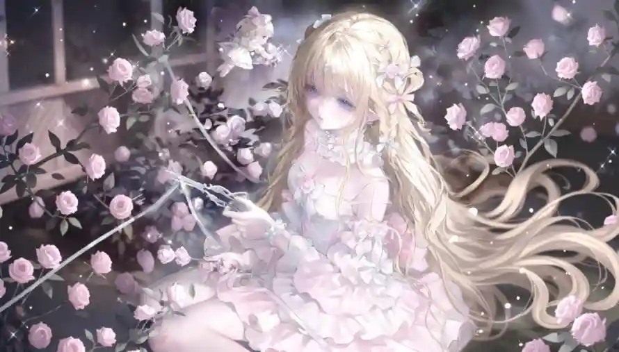 4k少女壁纸 - 编发 - 花丛 - 蓝瞳「哲风壁纸」 4k少女壁纸 - 编发 - 花丛 - 蓝瞳「哲风壁纸」